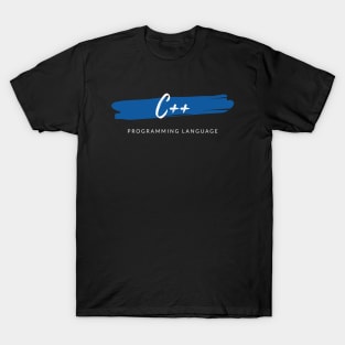 C++ Programing Language Paint Smear T-Shirt